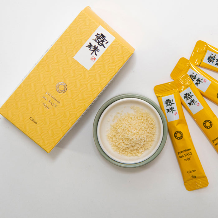 露珠 ROJU SALT みかん スティック 75g(5g×15本)|5年熟成塩ベース・個包装
