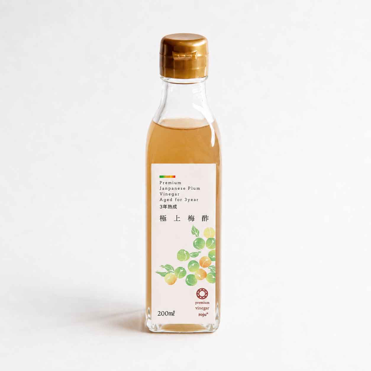 露珠 ROJU プレミアム ビネガー「梅酢」190ml|無添加・自然発酵