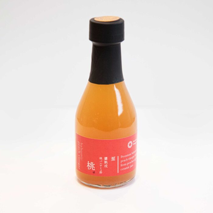 露珠 ROJU プレミアム ビネガー「桃バルサミコ酢」190ml｜無添加・自然発酵