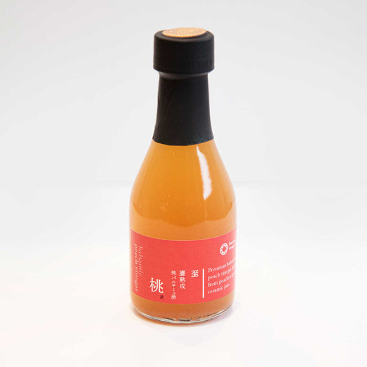 露珠 ROJU プレミアム ビネガー「桃バルサミコ酢」190ml｜無添加・自然発酵