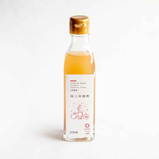 露珠 ROJU プレミアム ビネガー「林檎酢」190ml｜無添加・自然発酵