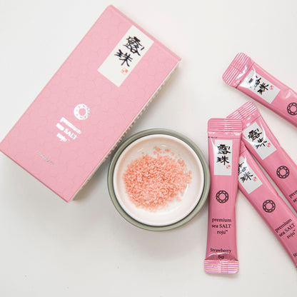 露珠 ROJU SALT いちご スティック 75g（5g×15本）｜5年熟成塩ベース・個包装