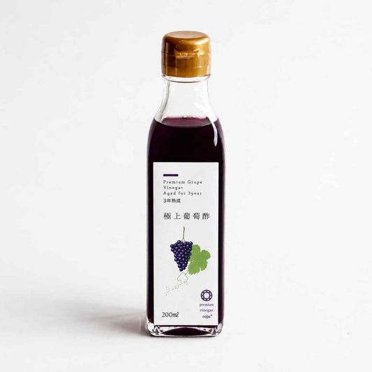 露珠 ROJU プレミアム ビネガー「ブドウ酢」190ml｜無添加・自然発酵