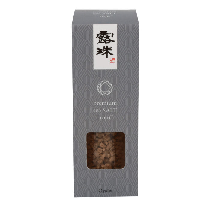 露珠 ROJU SALT オイスター&あっけしそう ミル 60g｜挽きたて・食卓用ガラスボトル