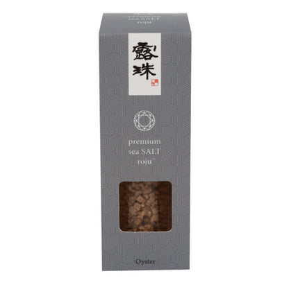 露珠 ROJU SALT オイスター&あっけしそう ミル 60g｜挽きたて・食卓用ガラスボトル