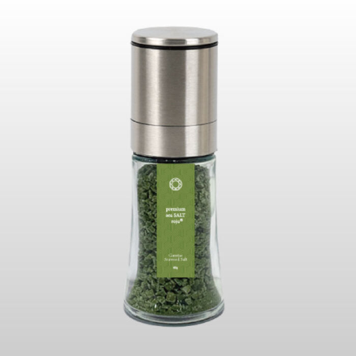 露珠 ROJU SALT カムテ海苔 ミル 60g｜挽きたて・食卓用ガラスボトル