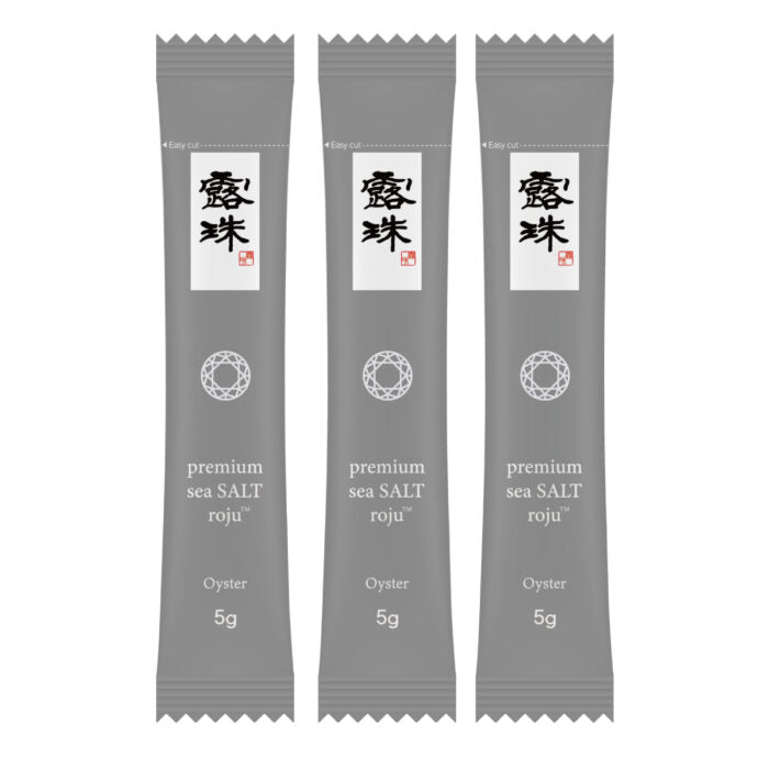 露珠 ROJU SALT オイスター&あっけしそう スティック 75g（5g×15本）｜5年熟成塩ベース・個包装
