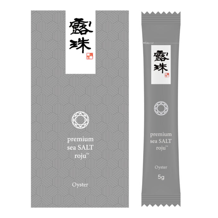 露珠 ROJU SALT オイスター&あっけしそう スティック 75g（5g×15本）｜5年熟成塩ベース・個包装