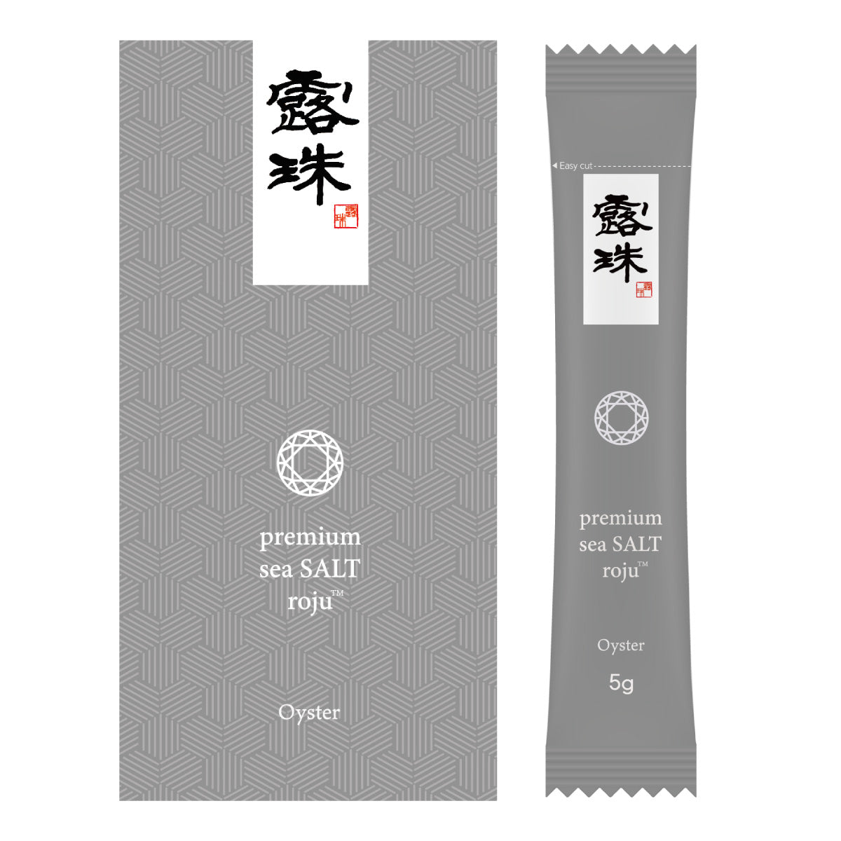 露珠 ROJU SALT オイスター&あっけしそう スティック 75g（5g×15本）｜5年熟成塩ベース・個包装